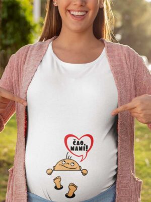 Smešna majica za nosečnice - Čao mami