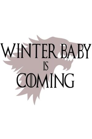 Smešna majica za nosečnice - Winter baby